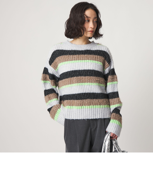 ＜CITEN＞ミックスボーダーニット