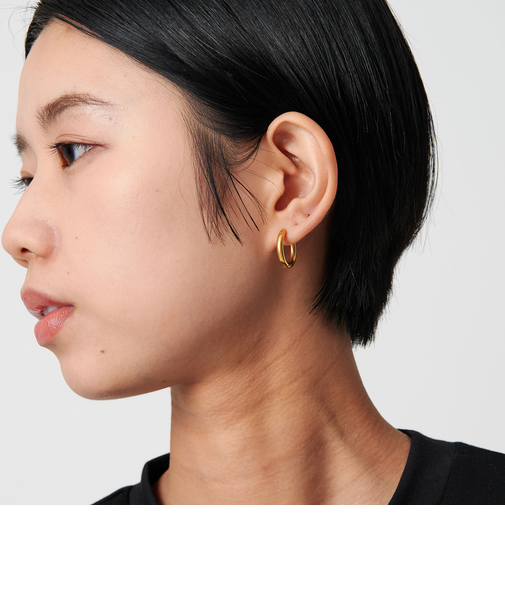 ＜CITEN＞ステンレスミドルフープピアス