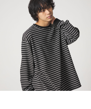 ＜CITEN＞リップルボーダーロングスリーブシャツ