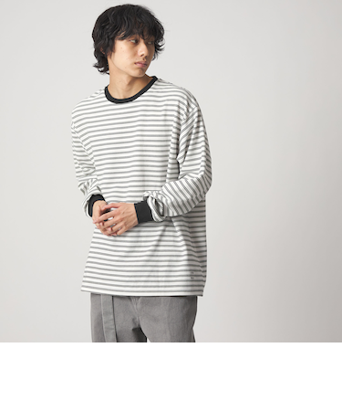 ＜CITEN＞リップルボーダーロングスリーブシャツ