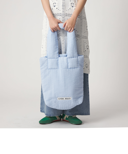 ＜CITEN＞パファーストライプトートバッグ