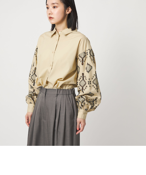 ＜CITEN＞ソデシシュウシャツ