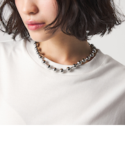 <CITEN>ステンレスビッグボールチェーンネックレス