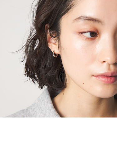 ＜CITEN＞ステンレスミニフープワンタッチピアス