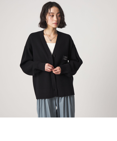 ＜CITEN＞ロゴニットVネックカーディガン