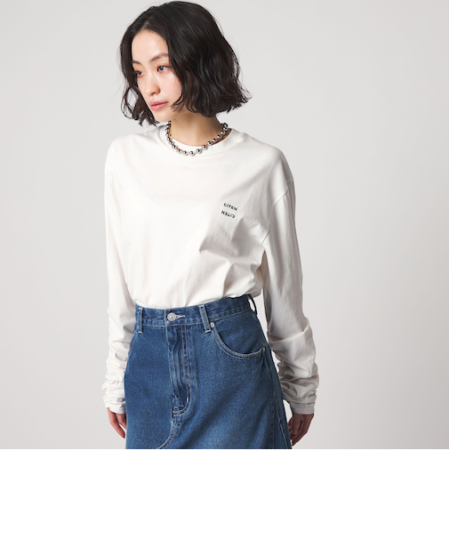 ＜CITEN＞ロゴシャーリングチュニックトップ