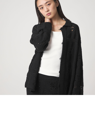 ＜CITEN＞レースアミニットカーディガン