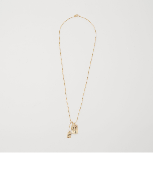 ＜CITEN＞ダブルプレートネックレス