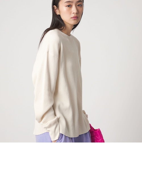 CITEN＞ヴィンテージライクヘンリーワッフルトップ2WAY｜シテンの通販