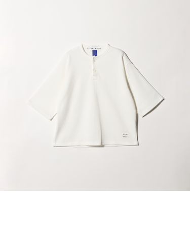 ＜CITEN＞ヘンリーネックワッフルヒュージT