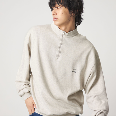 ＜CITEN＞ハイゲージハーフジップスウェットシャツ