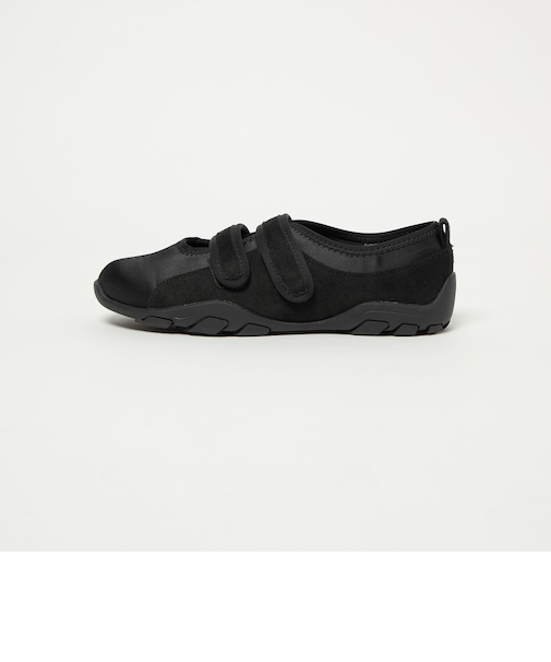 ＜CITEN＞サテンダブルストラップバレエスニーカー