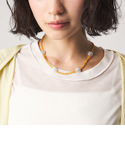 ＜CITEN＞フラワーモチーフビーズネックレス