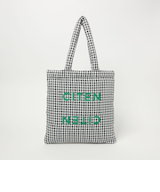 ＜CITEN＞パデッドギンガムトート