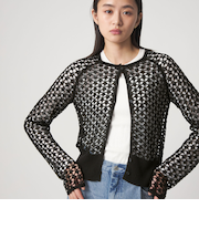 ＜CITEN＞メッシュニットカーディガン