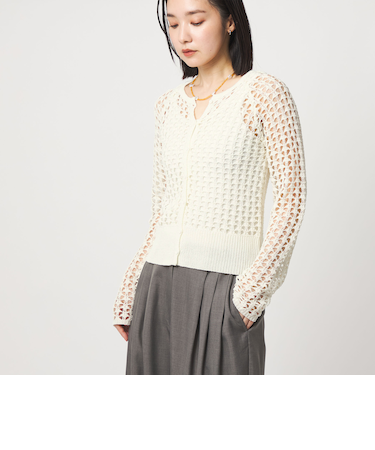 ＜CITEN＞メッシュニットカーディガン