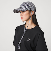 ＜CITEN＞ギンガムチェックドロストキャップ