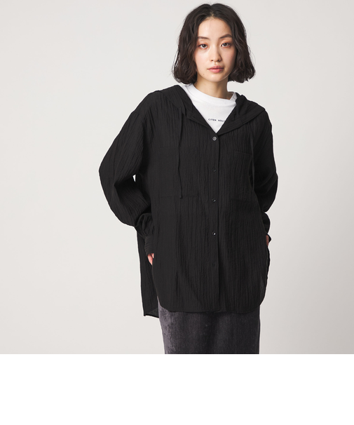 ＜CITEN＞シアーフードシャツ