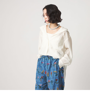 ＜CITEN＞シアーフードシャツ