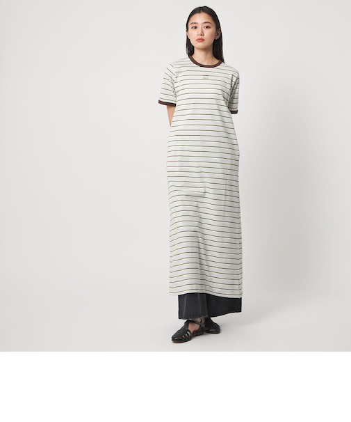 ＜CITEN＞ボーダー＆トリムワンピース