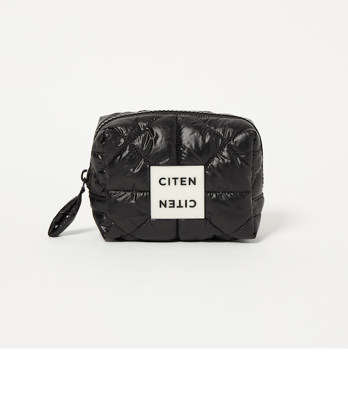 ＜CITEN＞パデッドスクエアジップポーチ