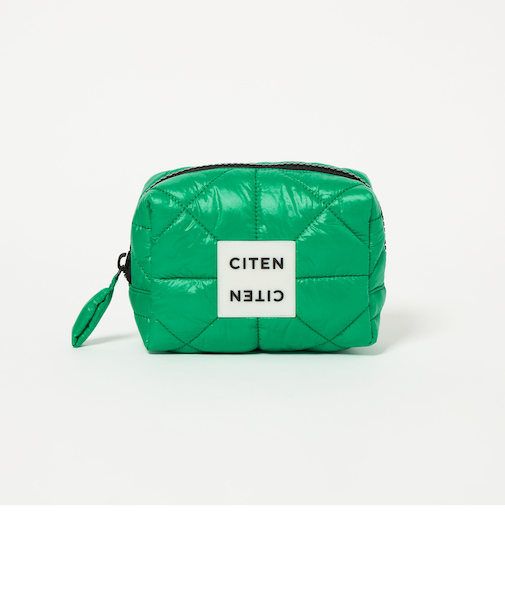 ＜CITEN＞パデッドスクエアジップポーチ