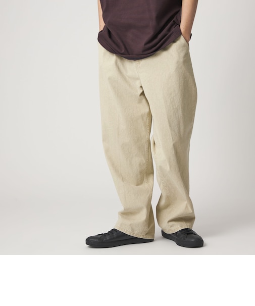 ＜CITEN＞ベルテッドウォッシュツイルパンツ