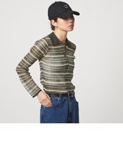 ＜CITEN＞シアーボーダーポロニット