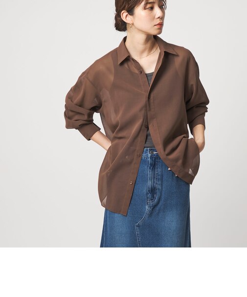 ＜CITEN＞エッセンシャルシアーシャツ