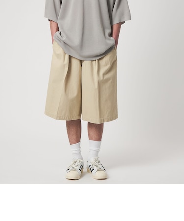 ＜CITEN＞ウォッシュツイル2プリーツショートパンツ
