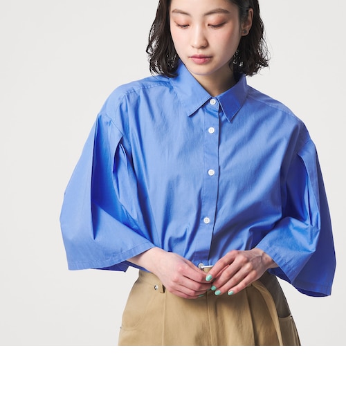 【ブルー】ハーフスリーブフォルムシャツ UNITED ARROWS LTD. OUTLET｜<CITEN>フォルムハーフスリーブシャツ