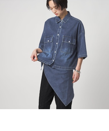 ＜CITEN＞スカーフデニムシャツ