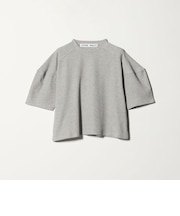 ＜CITEN＞フォルムスリーブワッフルトップ ライトグレー