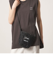 ＜CITEN＞レザーライクメッシュミニショルダー