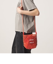 ＜CITEN＞レザーライクメッシュミニショルダー