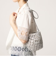 ＜CITEN＞レザーライクメッシュミニショルダー