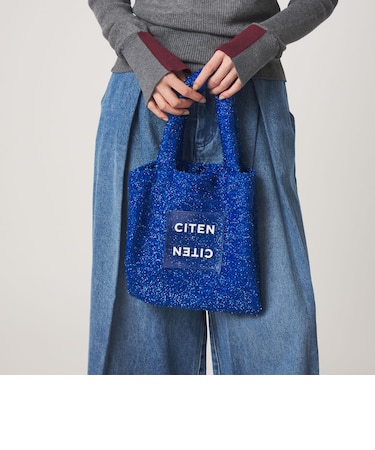 ＜CITEN＞キラキラクリアロゴトートバッグS
