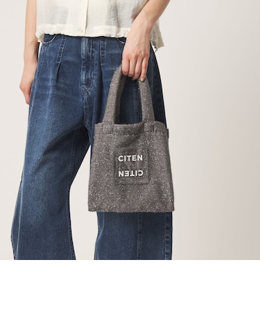 ＜CITEN＞キラキラクリアロゴトートバッグS
