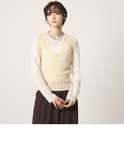 <CITEN>シアーモヘヤライクニットベスト