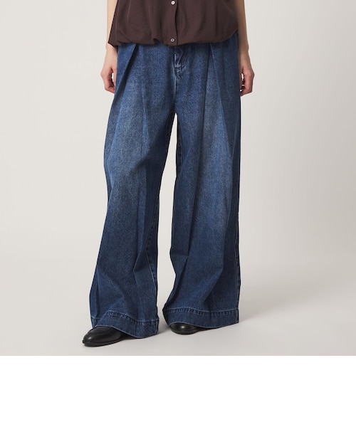 cygne タックワイドデニム Sebastien bottoms | Cygne