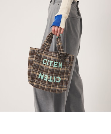 ＜CITEN＞チェック柄トートSサイズ
