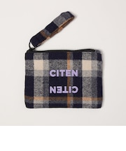 ＜CITEN＞チェック柄ジップポーチ