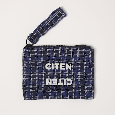 ＜CITEN＞チェック柄ジップポーチ