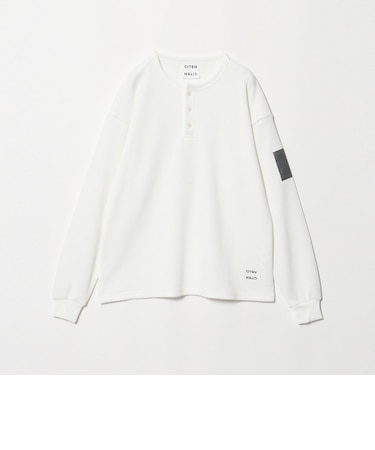 <CITEN>ヘンリーネックワッフルロングスリーブシャツ