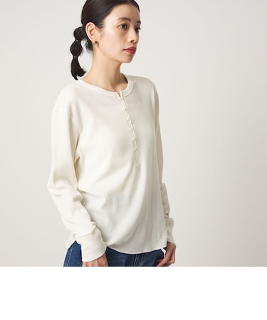 【別注】<Hanes×CITEN>ワッフルヘンリートップ