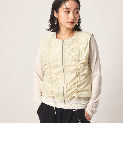 ＜CITEN＞シャーリングジップショートベスト
