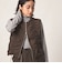 ＜CITEN＞シャーリングジップショートベスト