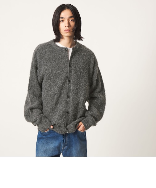 ＜CITEN＞シャギークルーネックカーディガン