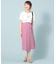 【洗える】麻混ストレッチ スカート