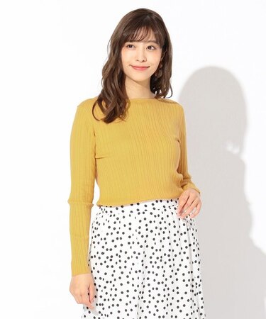 【洗える】ハイツイストリブニット プルオーバー